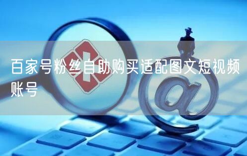 百家号粉丝自助购买适配图文短视频账号