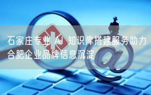 石家庄专业 AI 知识库搭建服务助力合肥企业品牌信息沉淀