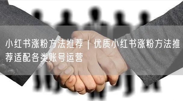 小红书涨粉方法推荐|优质小红书涨粉方法推荐适配各类账号运营
