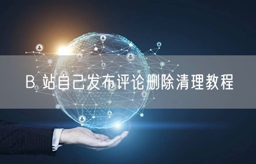 B 站自己发布评论删除清理教程