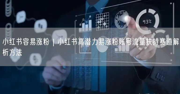 小红书容易涨粉｜小红书高潜力易涨粉账号流量扶持赛道解析方法