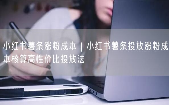 小红书薯条涨粉成本｜小红书薯条投放涨粉成本核算高性价比投放法