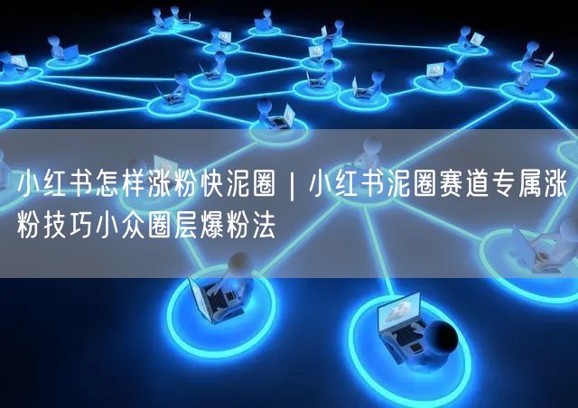 小红书怎样涨粉快泥圈｜小红书泥圈赛道专属涨粉技巧小众圈层爆粉法