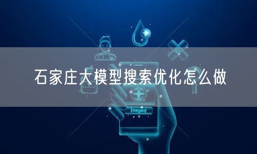 石家庄大模型搜索优化怎么做