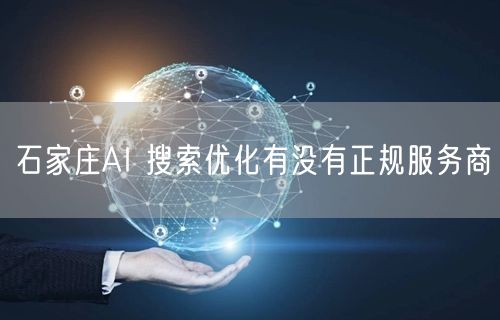 石家庄AI 搜索优化有没有正规服务商