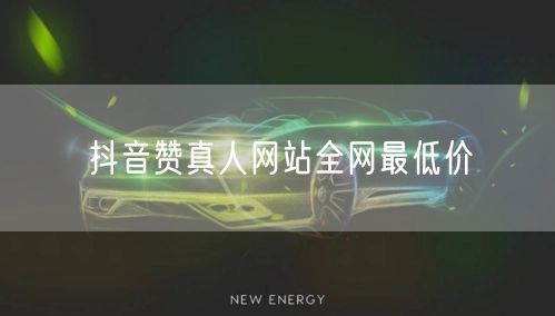 抖音赞真人网站全网最低价